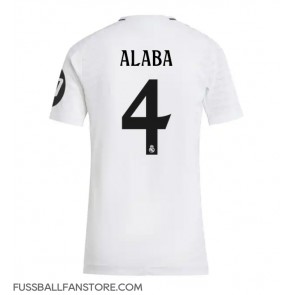 Real Madrid David Alaba #4 Replik Heimtrikot Damen 2024-25 Kurzarm